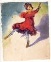 Emil Nolde - Dancer in Red Dress