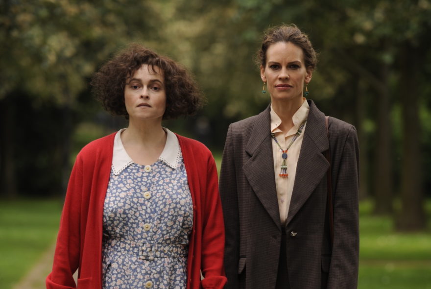 Helena Bonham Carter and Hilary Swank in the film.