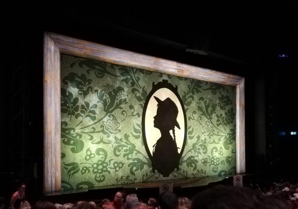 The stage just before the show starts.