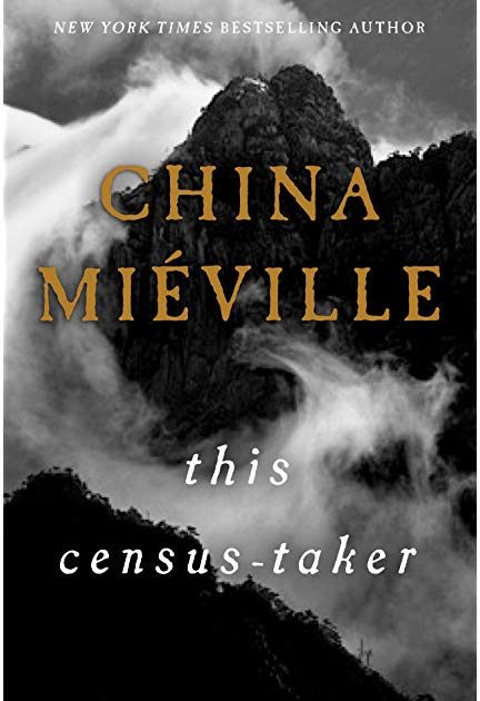 Book cover of This Census-Taker showing a mountain with thick fog in black and white.