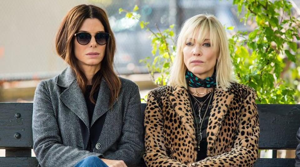 Sandra Bullock and Cate Blanchett in the film.