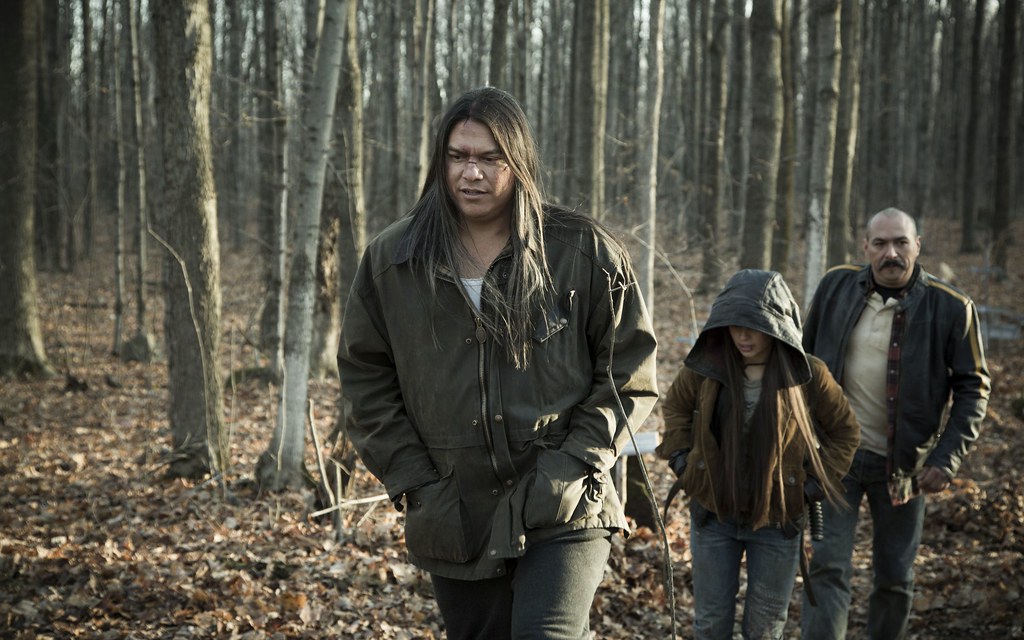 Brandon Oakes, Devery Jacobs and Glen Gould in the film