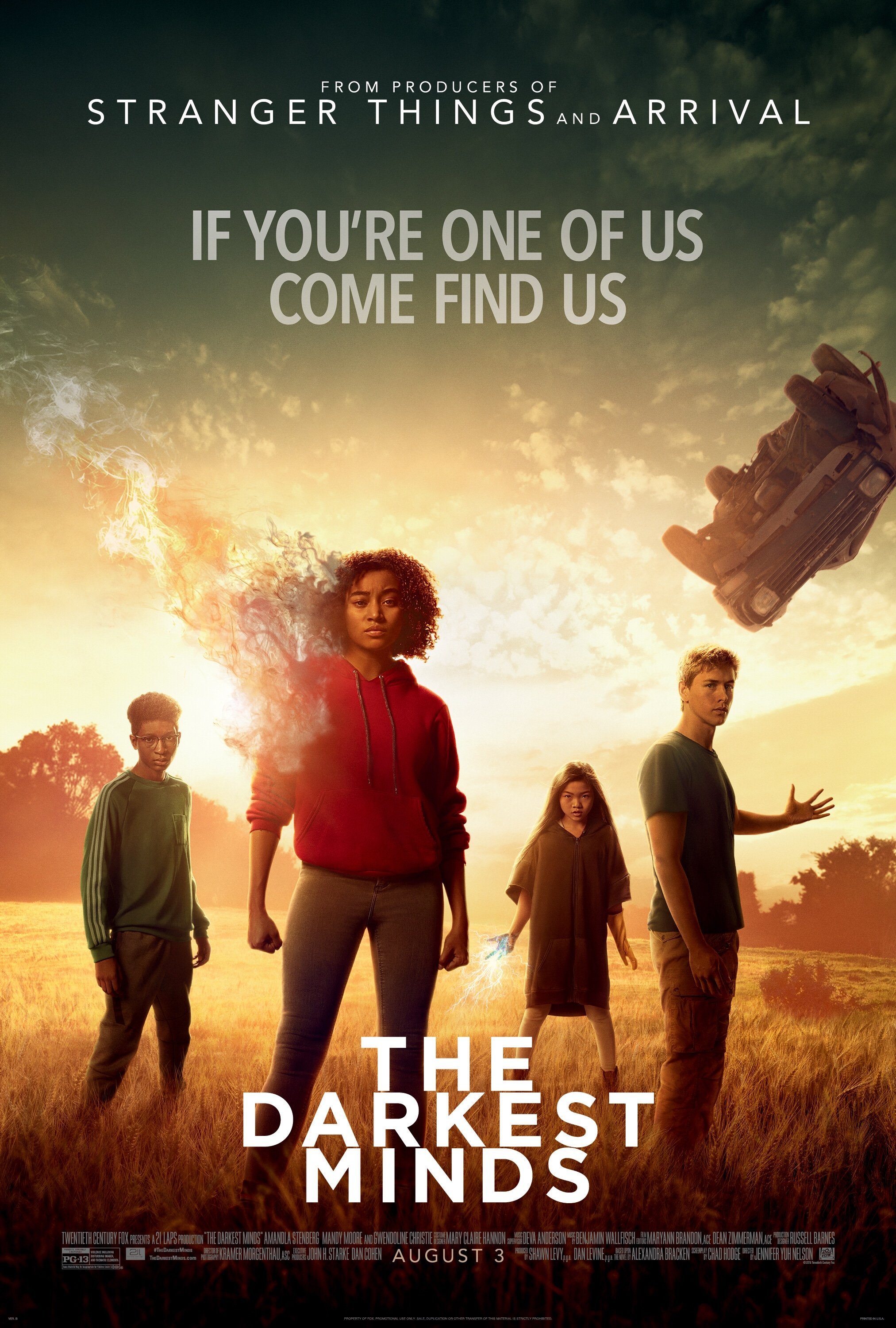 The film poster showing Skylan Brooks, Amandla Stenberg, Miya Cech and Harris Dickinson in the film.
