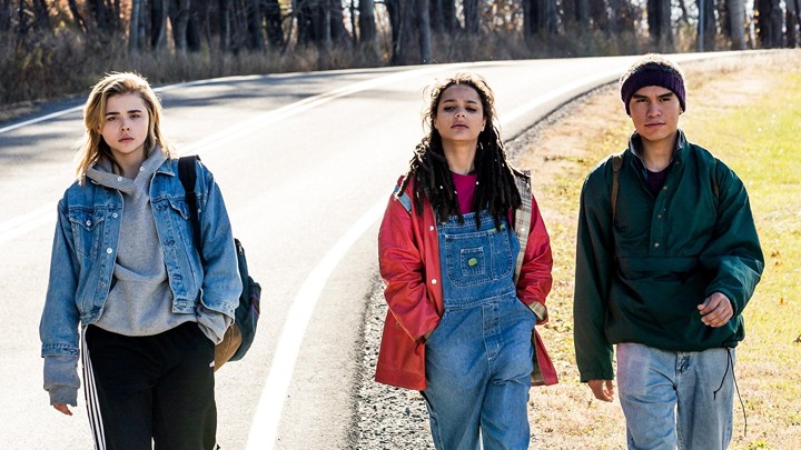 Chloe Grace Moretz, Sasha Lane and Forrest Goodluck in the film.