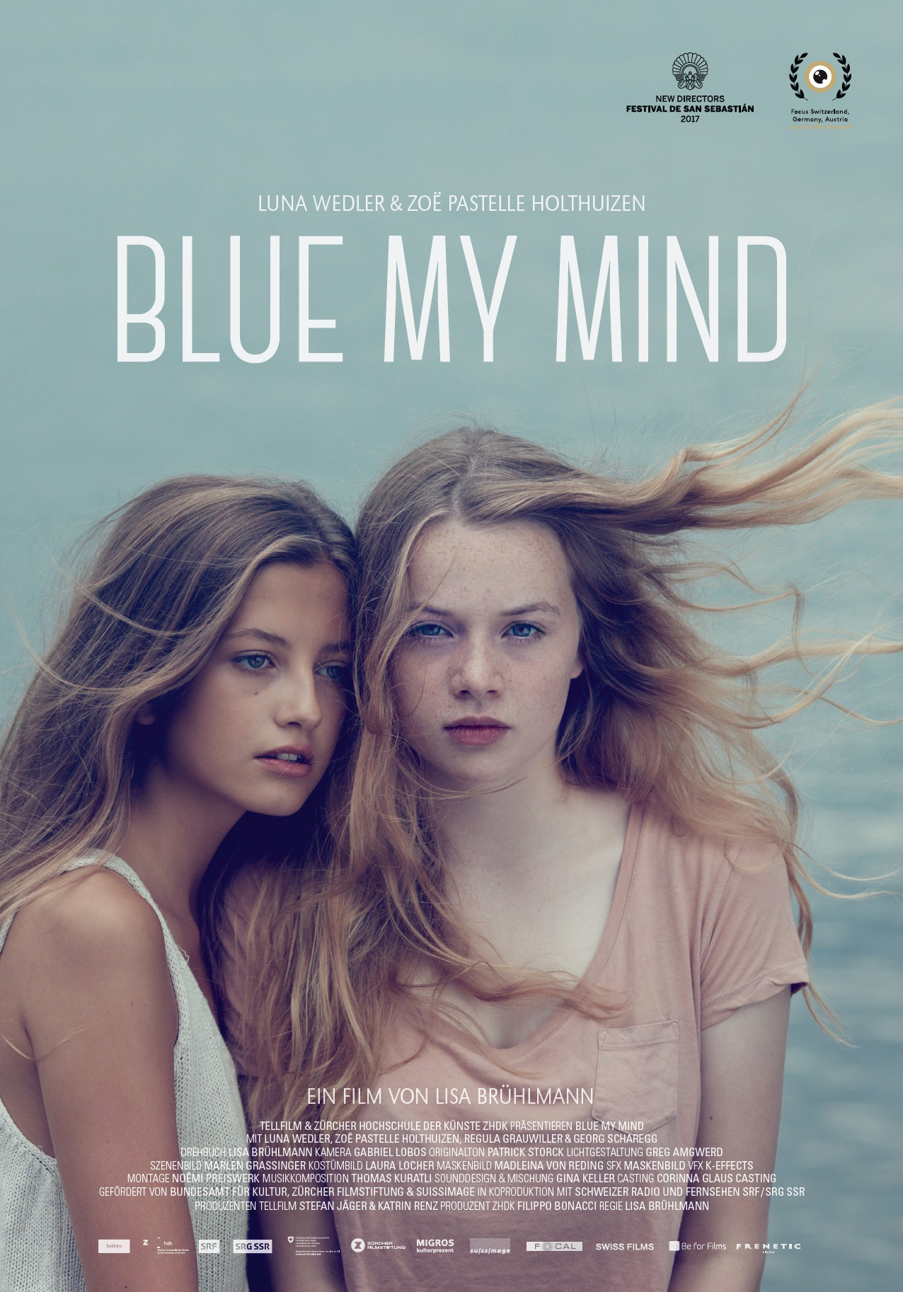 The film poster showing Luna Wedler and Zoë Pastelle Holthuizen.