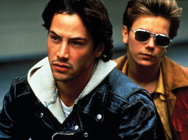 Keanu Reeves and River Phoenix in the film.
