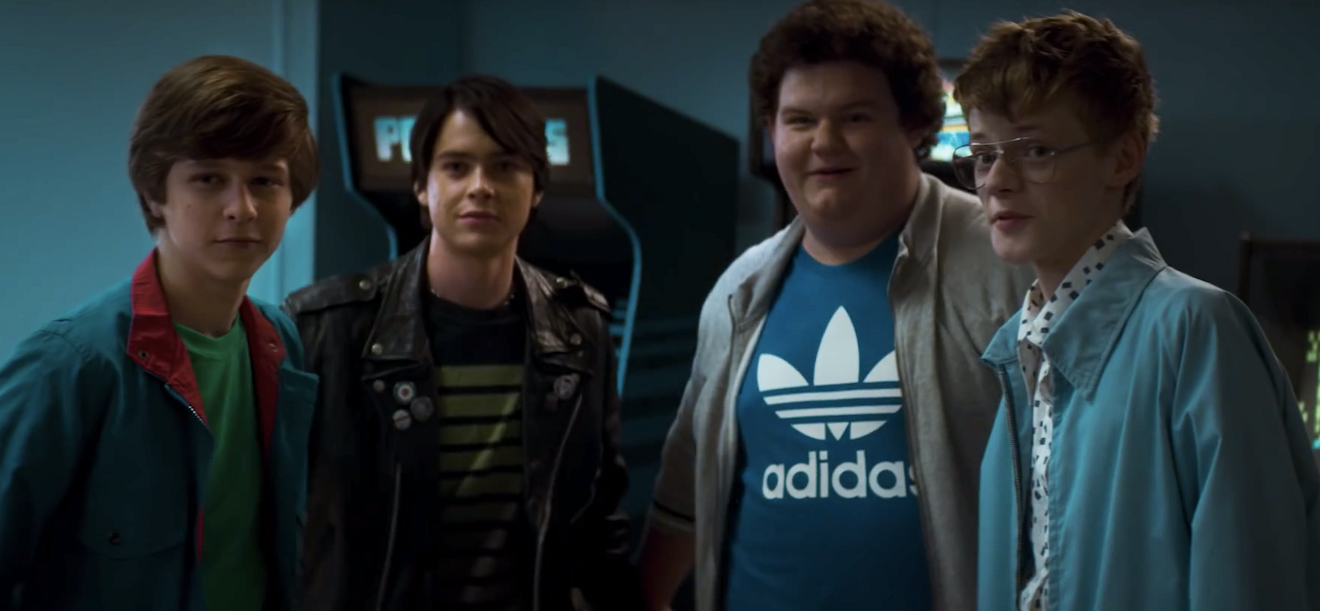 Graham Verchere, Judah Lewis, Caleb Emery and Cory Grüter-Andrew in the film.