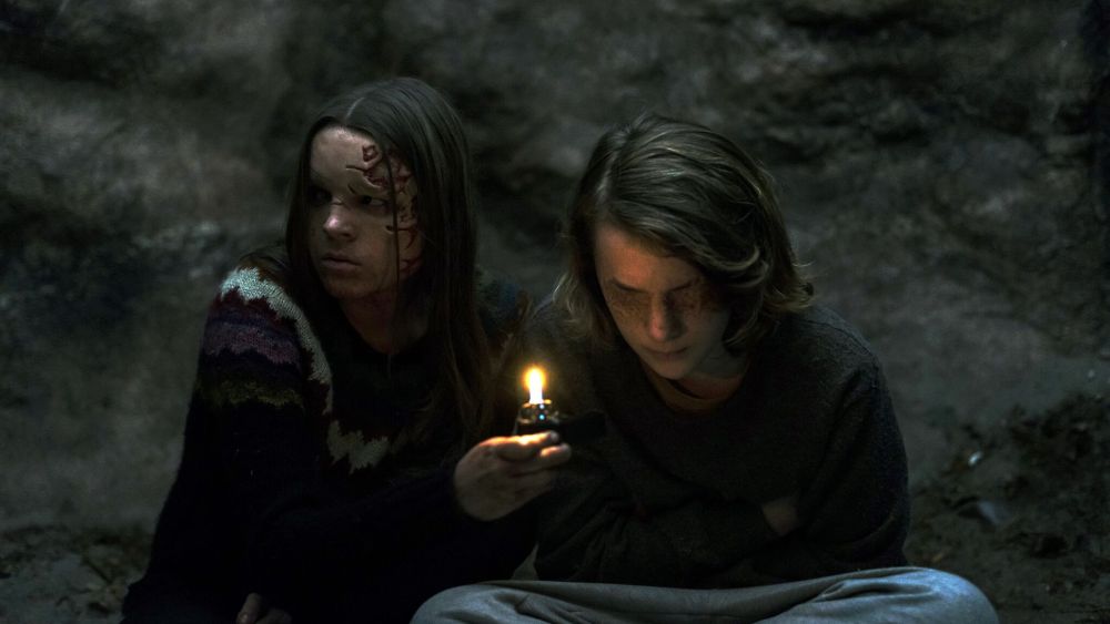 Nadia Alexander and Toby Nichols in the film.