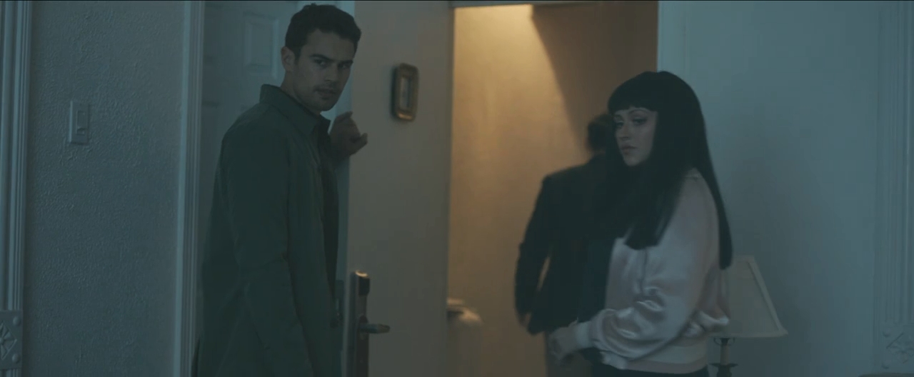 Theo James and Christina Aguilera in the film.