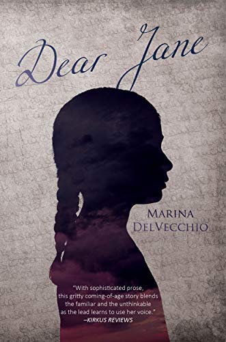 The book cover showing the shadow profile of a girl in front of a handwritten page.
