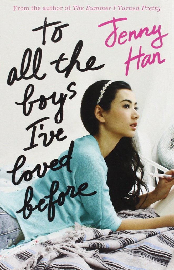 The book cover showing a girl writing on her bed.