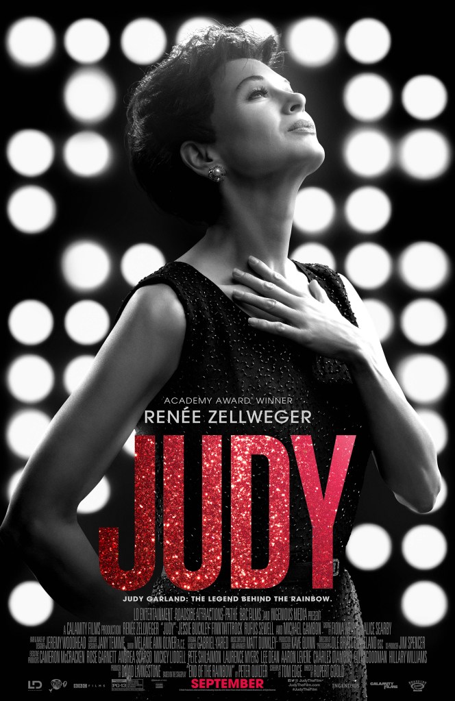 The film poster showing Judy Garland (Renée Zellweger)