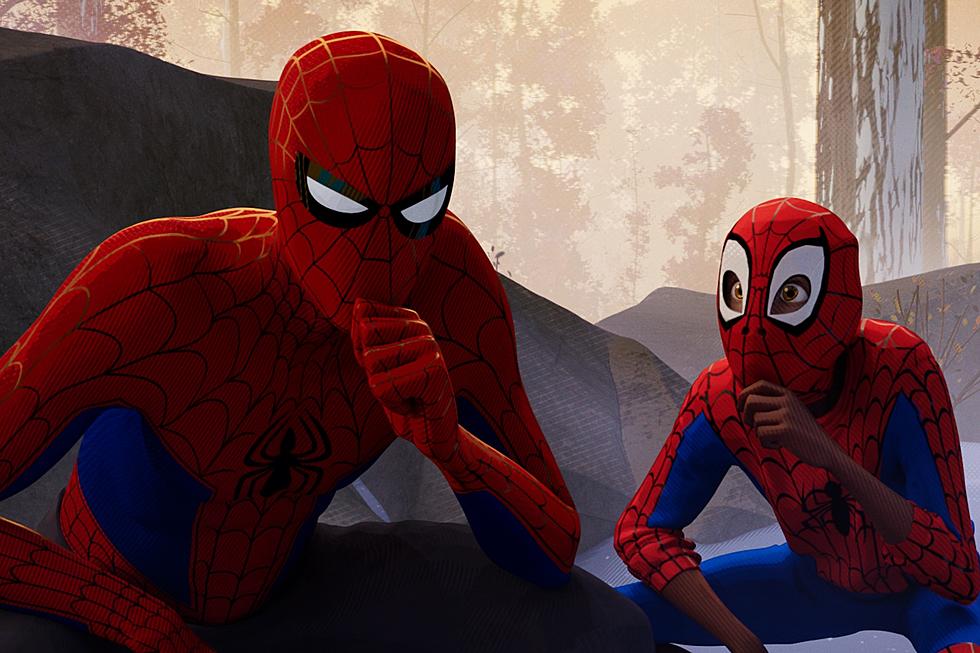 Peter Parker (Jake Johnson) and Miles Morales (Shameik Moore) thinking about their next steps.