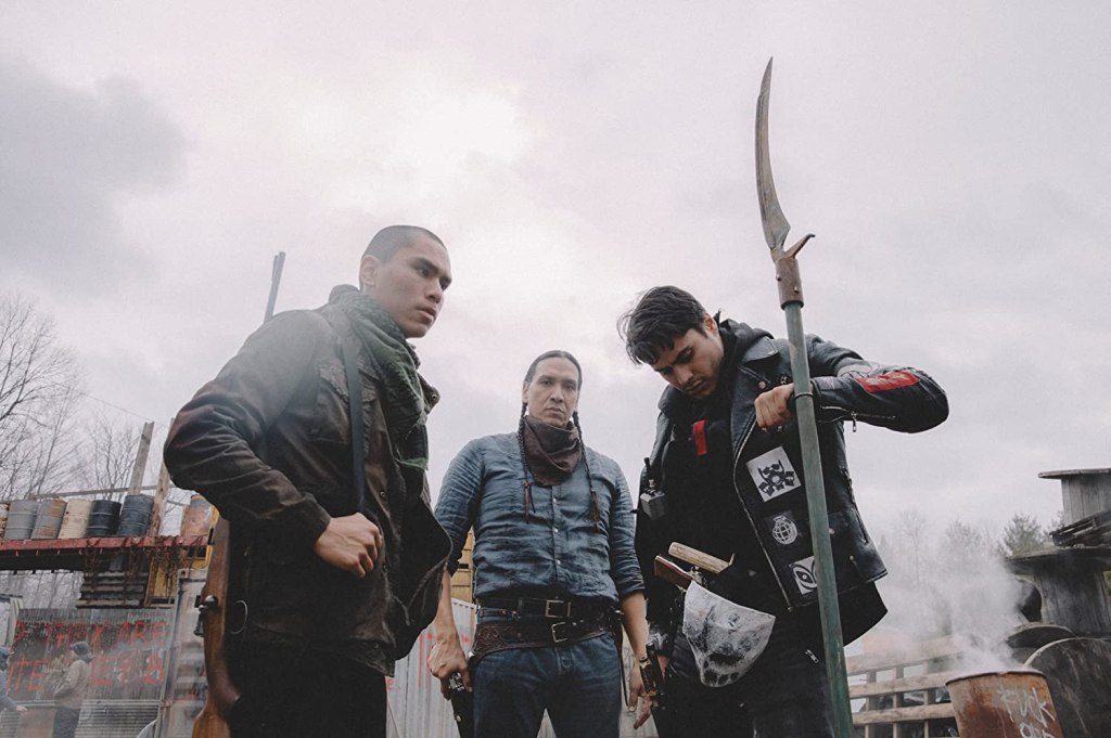 Joseph (Forrest Goodluck), Traylor (Michael Greyeyes) and Lysol (Kiowa Gordon) prepared to fight.