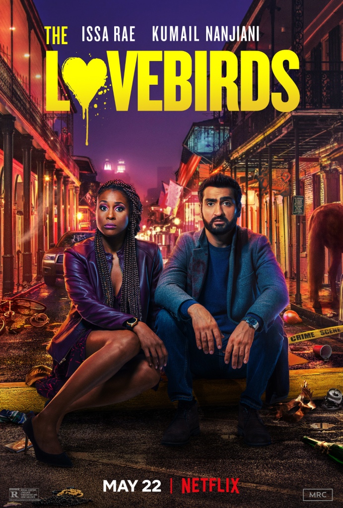 The film poster showing Leilani (Issa Rae) and Jibran (Kumail Nanjiani) sitting in a baxk alley filled with trash, looking exhausted.