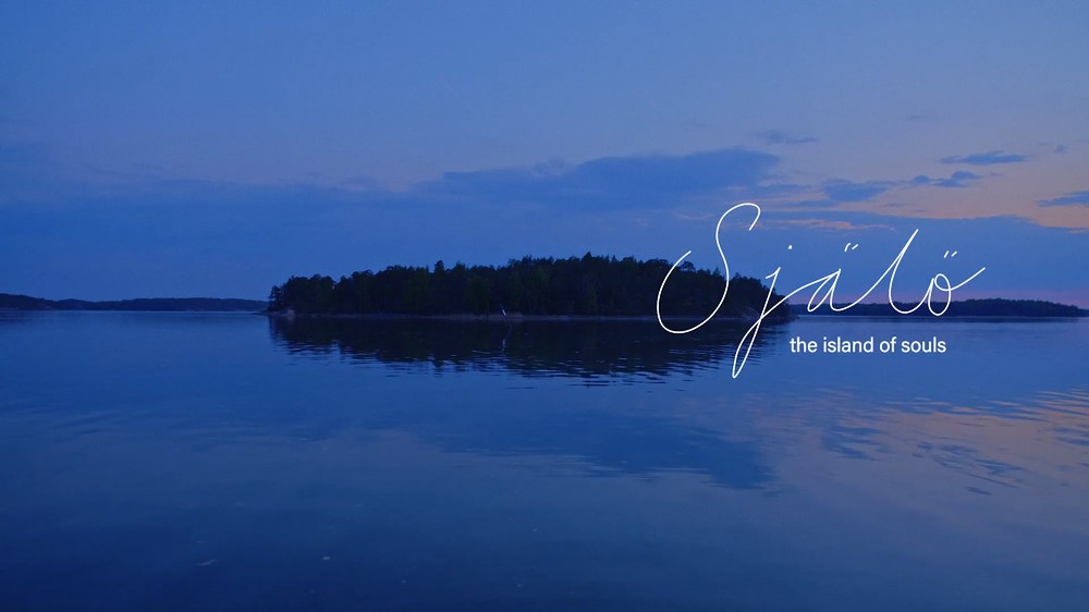 The titular island as seen from the water.