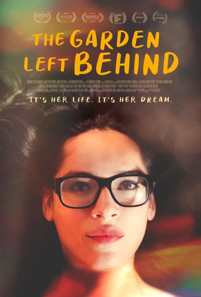 The film poster showing a close-up of Tina (Carlie Guevara).