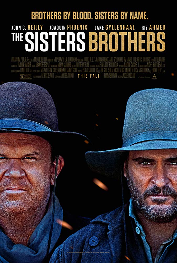 The film poster showing Eli (John C. Reilly) and Charlie Sisters (Joaquin Phoenix) in close-up.