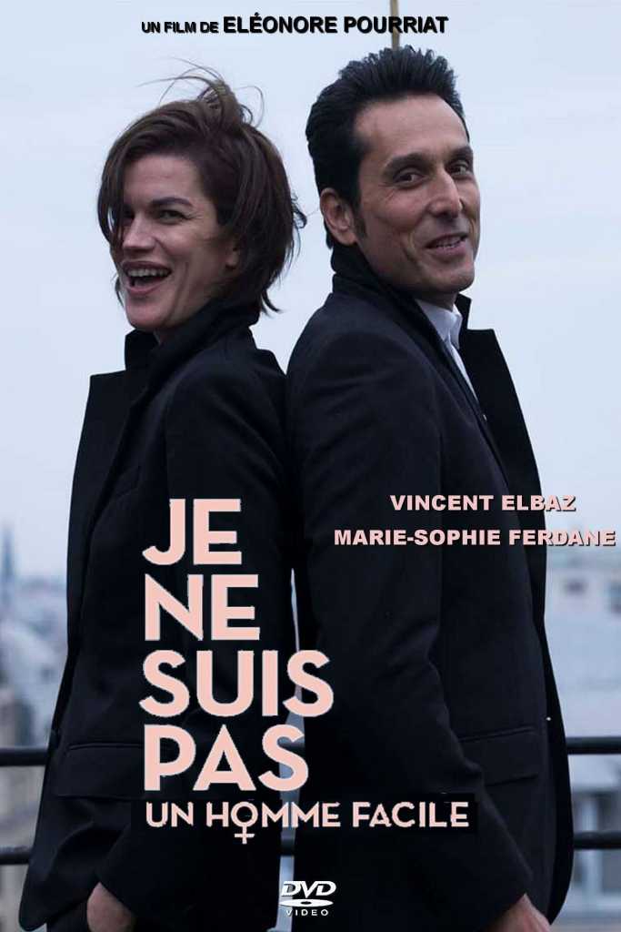 The film poster showing Alexandra (Marie-Sophie Ferdane) and Damien (Vincent Elbaz) standing back to back. 