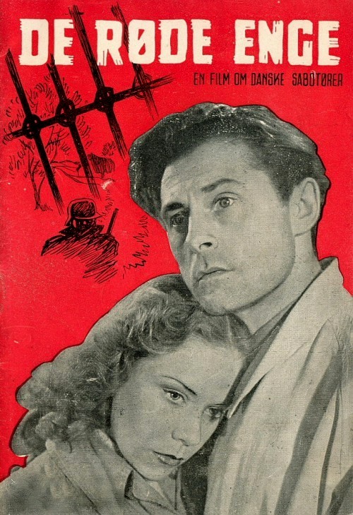 The film poster showing Michael (Poul Reichhardt) holding Ruth (Lisbeth Movin). 