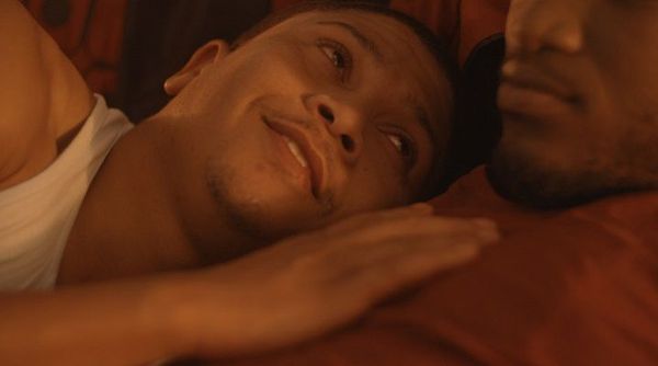 George (Adriano Visagie) cuddled up to Simeon (Simon Hanga). 