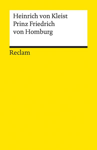 The book cover, monochrome in bright yellow, as is usual for the publisher Reclam.
