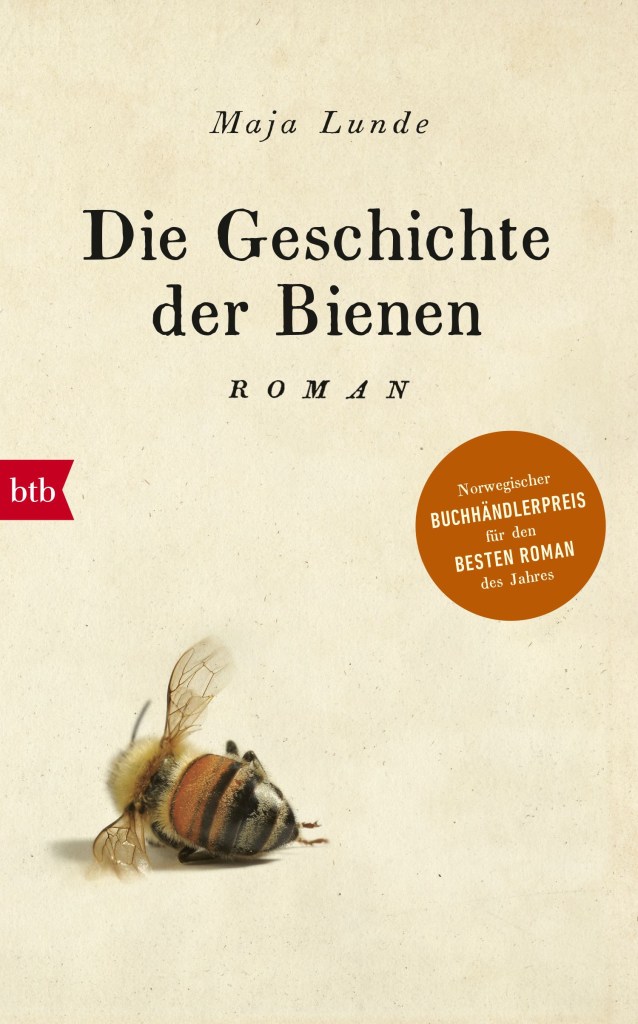 The book cover showing a bee lying on its side as if dead. 