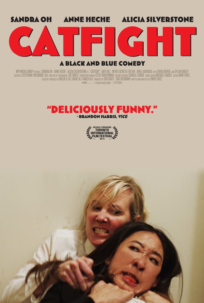 The film poster showing Ashley (Anne Heche) holding Vanessa (Sandra Oh) in a chokehold.