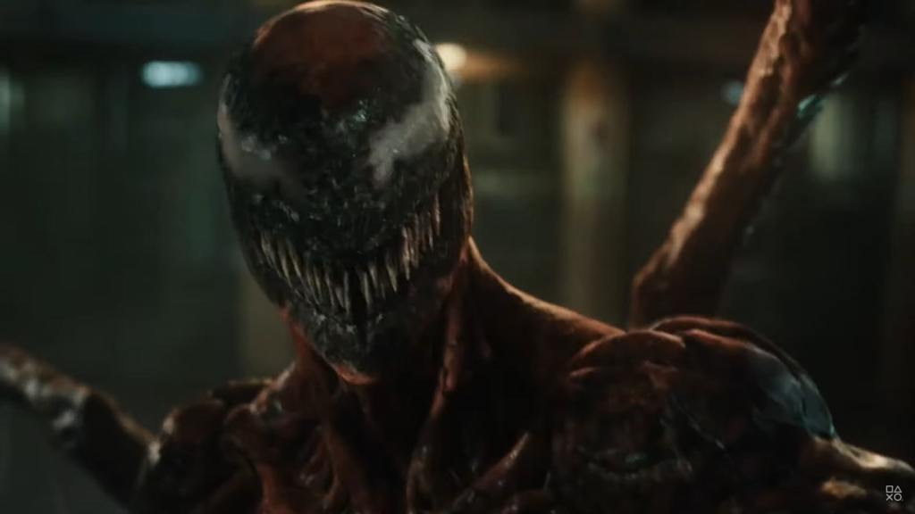 Carnage showing his toothy "smile".