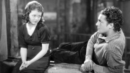 Diane (Janet Gaynor) looking timidly at Chico (Charles Farrell).