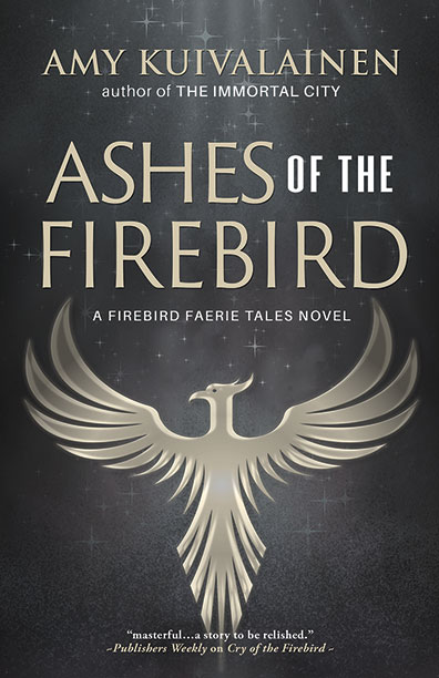 The book cover showing a stylized silver bird on a dark gray background.