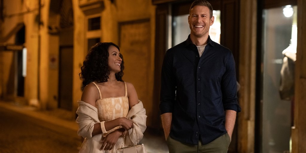 Julie (Kat Graham) and Charlie (Tom Hopper) exploring Verona together.