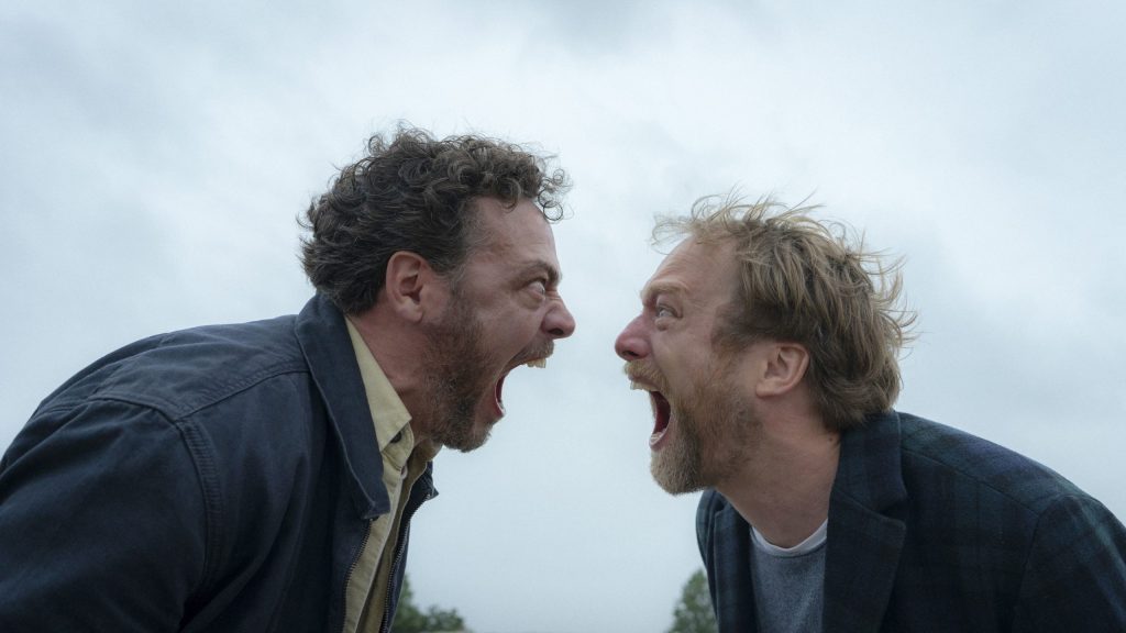Patrick (Fedja van Huêt) and Bjørn (Morten Burian) screaming out their feelings.