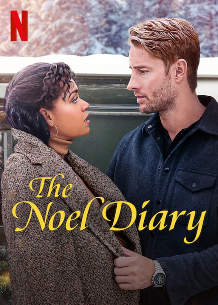 The film poster showing Rachel (Barrett Doss) and Jake (Justin Hartley) looking intensely at each other.