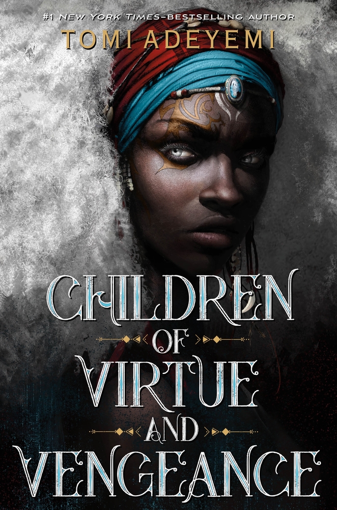 The book cover showing a black girl aith a red and blue headscarf holding back a great white afro from her face. There are golden marks on her skin. 