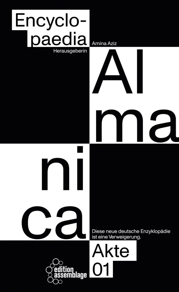 The book cover divided in simple black and white squares.