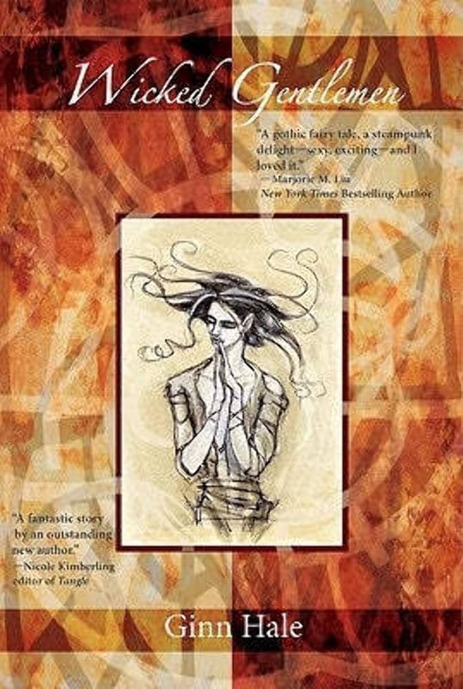The book cover showing a rough drawing of a male character with wild hair on a orange-yellow background.