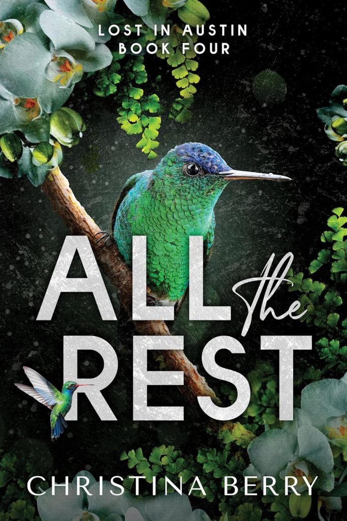 The book cover showing a hummingbird on a twig with flowers around it.