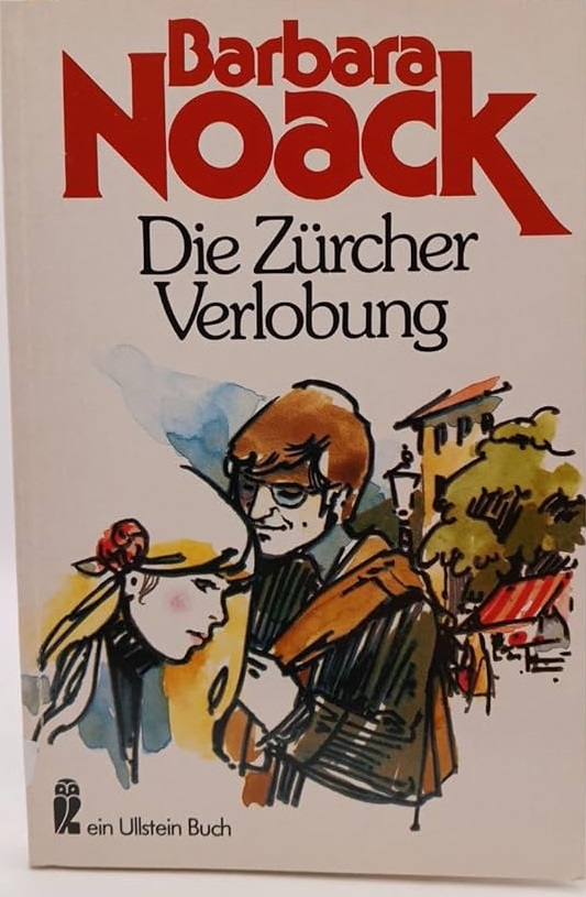The book cover showing a painting of a blond woman and a brown-haired man leaning towards each other.